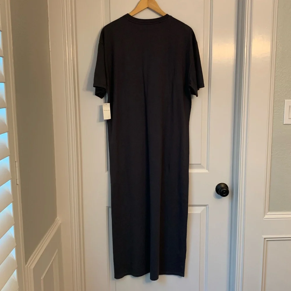 Abercrombie & Fitch T-Shirt Maxi Dress in Dark Gray